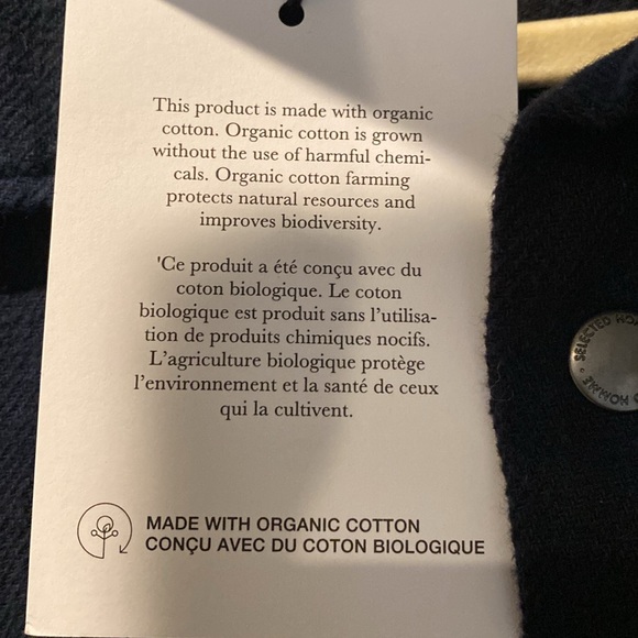 NWT Selected Homme ASOS Plaid Snap Button Blue Flannel Shirt Jacket. Size Small. - Picture 7 of 12